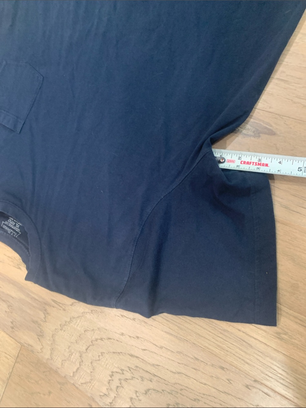 L.L. Bean Navy Short-Sleeve Pocket Tee Size XL 100% Cotton - Picture 7 of 8